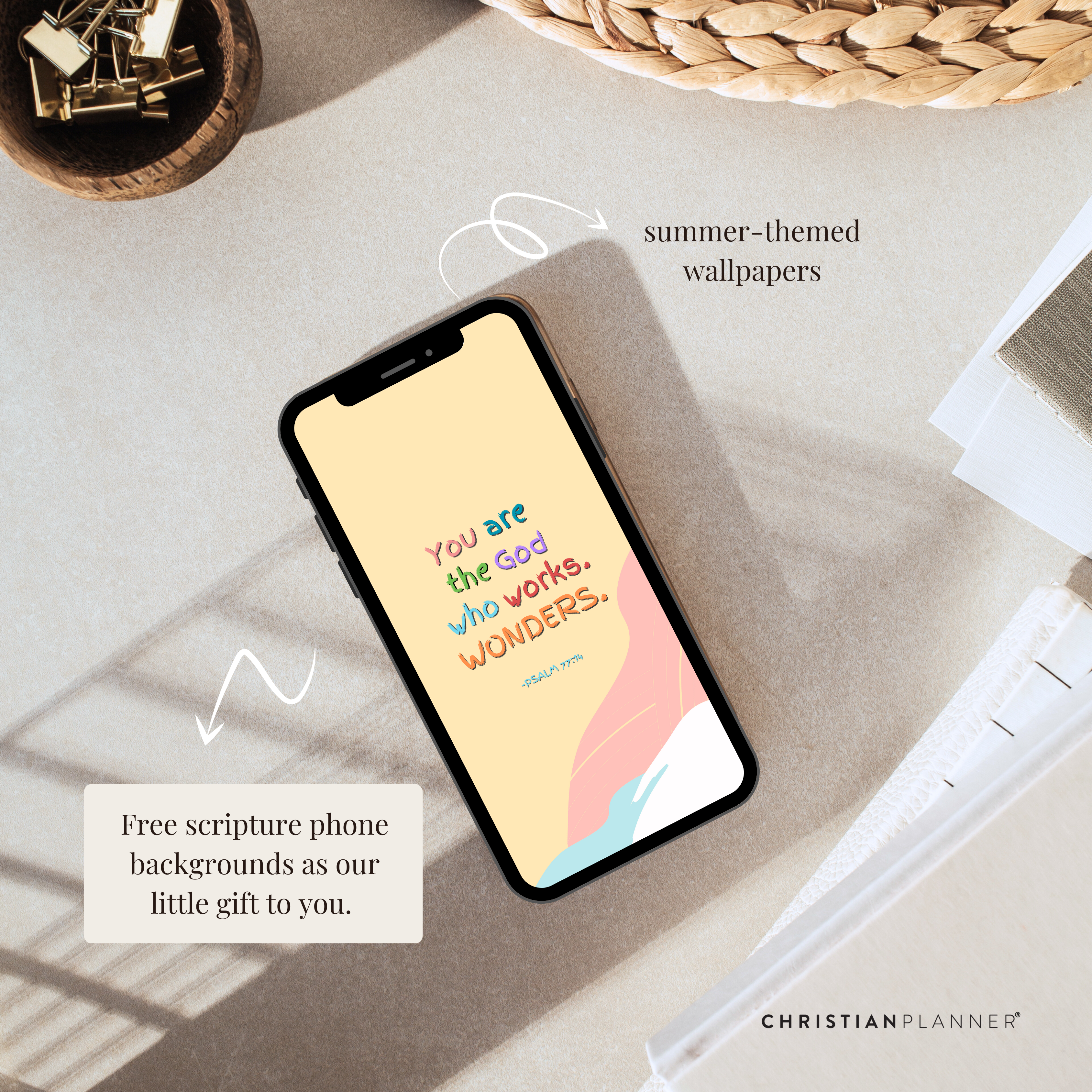 FREE Downloadable Scripture Themed Wallpaper for Mobile