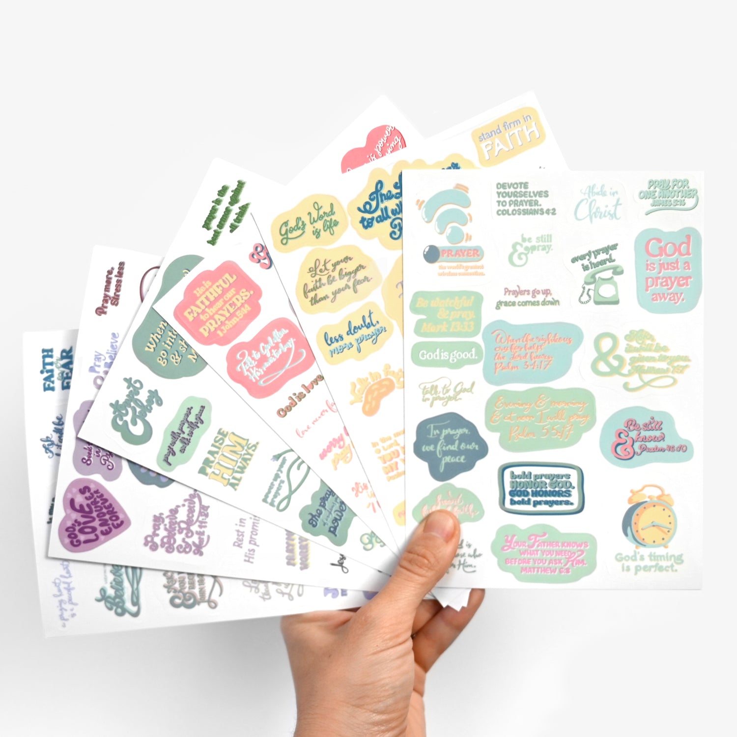 Daily Prayer Journal + Prayer & Devotion Sticker Pack