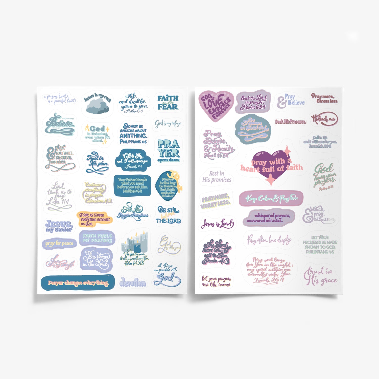 Daily Prayer Journal + Prayer & Devotion Sticker Pack
