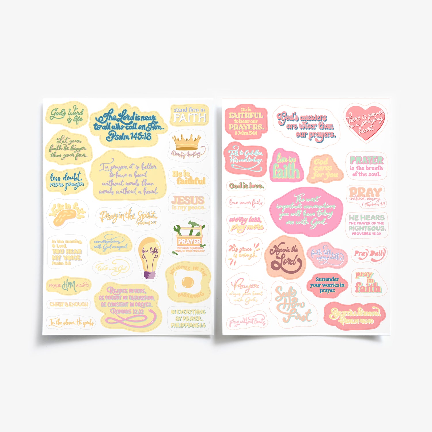 Daily Prayer Journal + Prayer & Devotion Sticker Pack