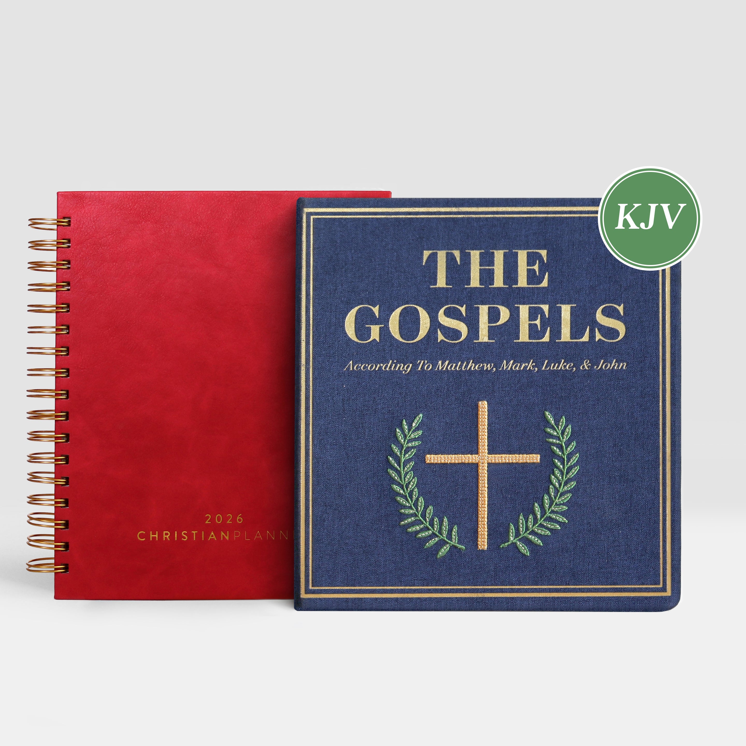 Spiral / Cherry Red / King James Version (KJV)