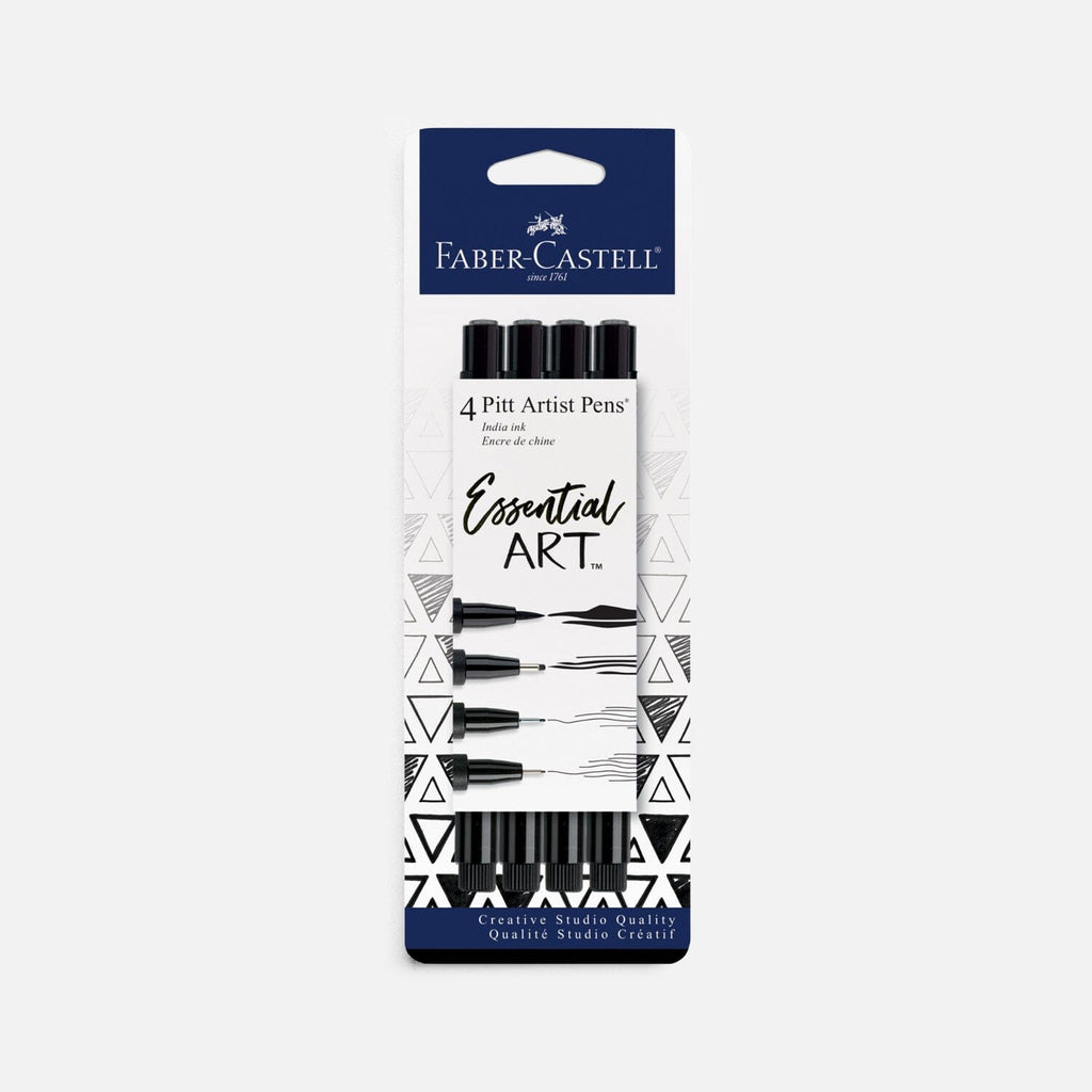 Faber Castell Pitt Artist Pen Black 4pack - Christian Planner