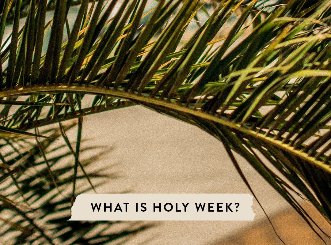 A Plan For Holy Week