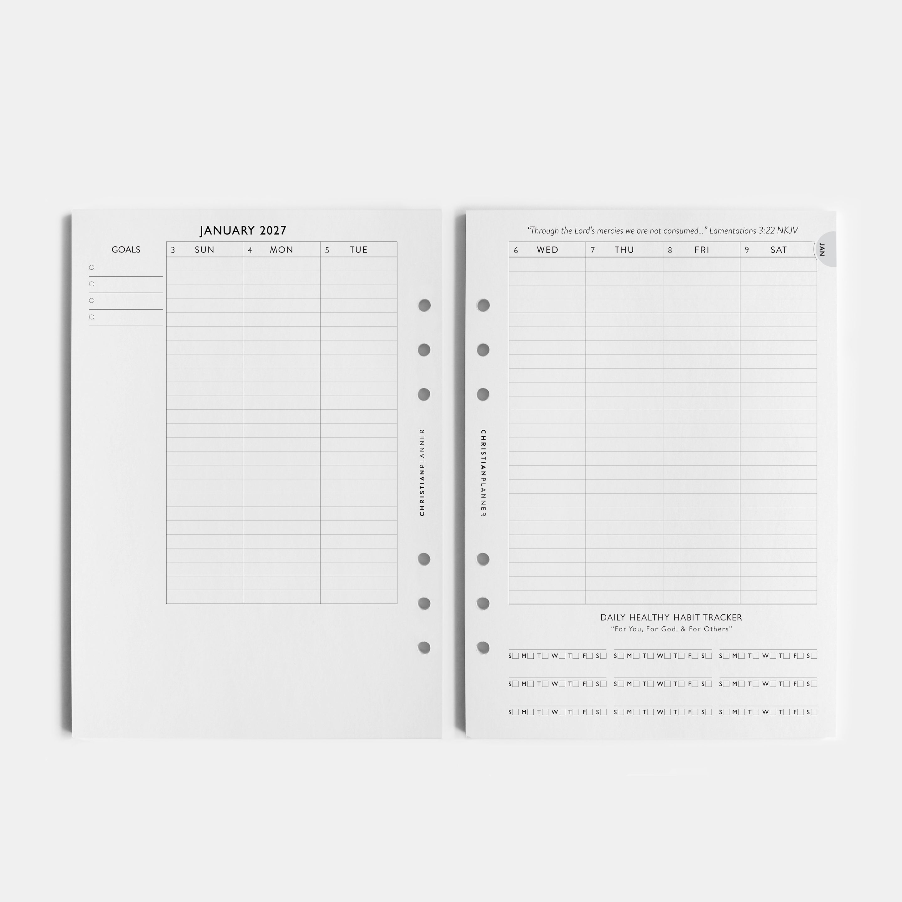 2027 Christian Planner  -  A5 Ring Bound Insert