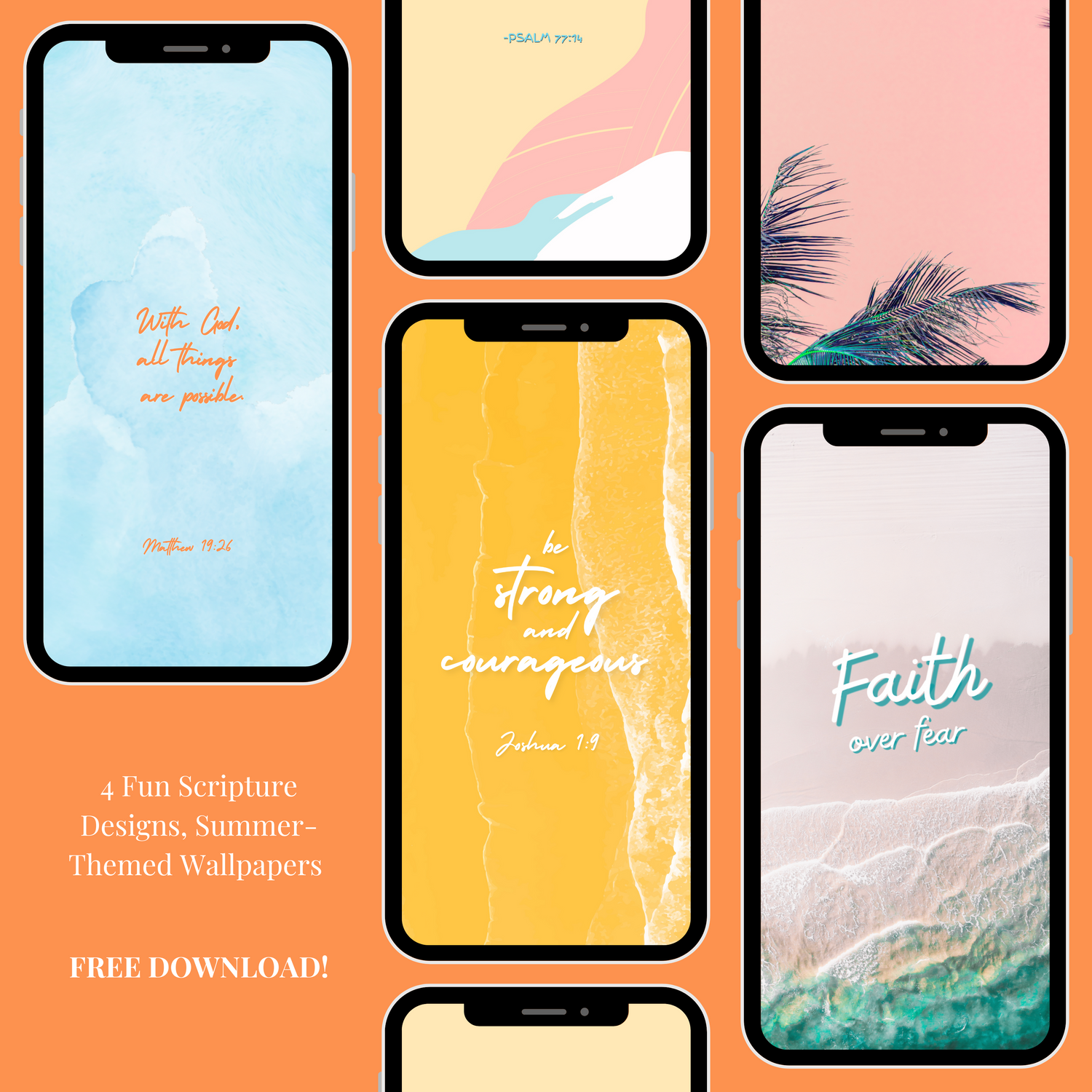 FREE Downloadable Scripture Themed Wallpaper for Mobile