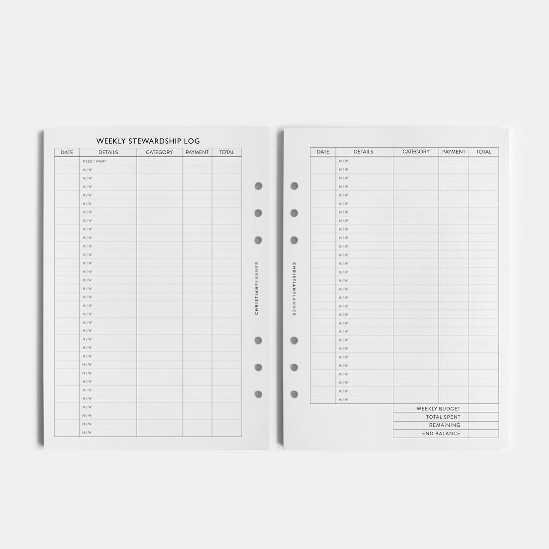 Financial  -  A5 Ring Bound Insert