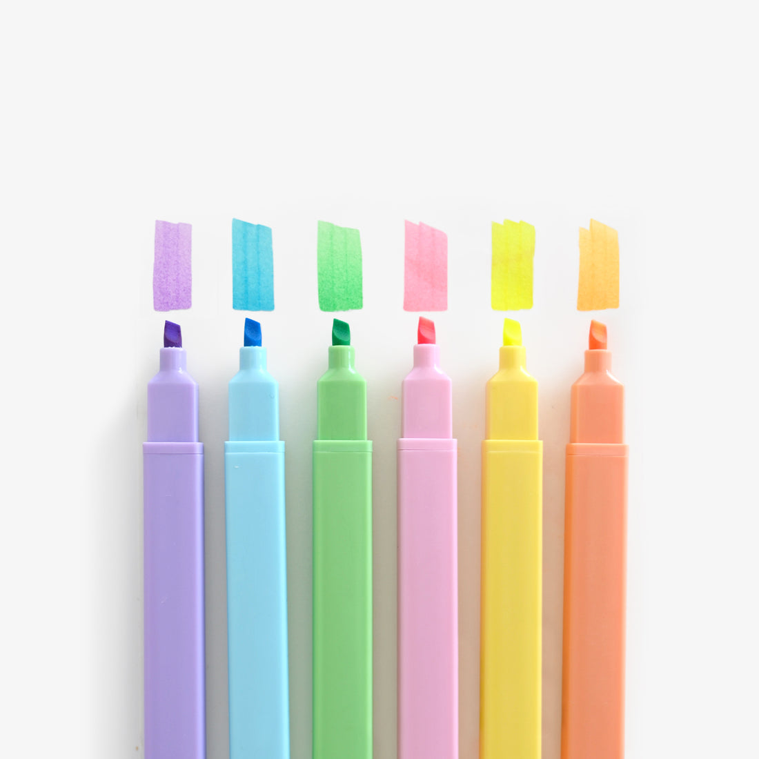 Highlighter Set Fluorescent Color (6 Pack)