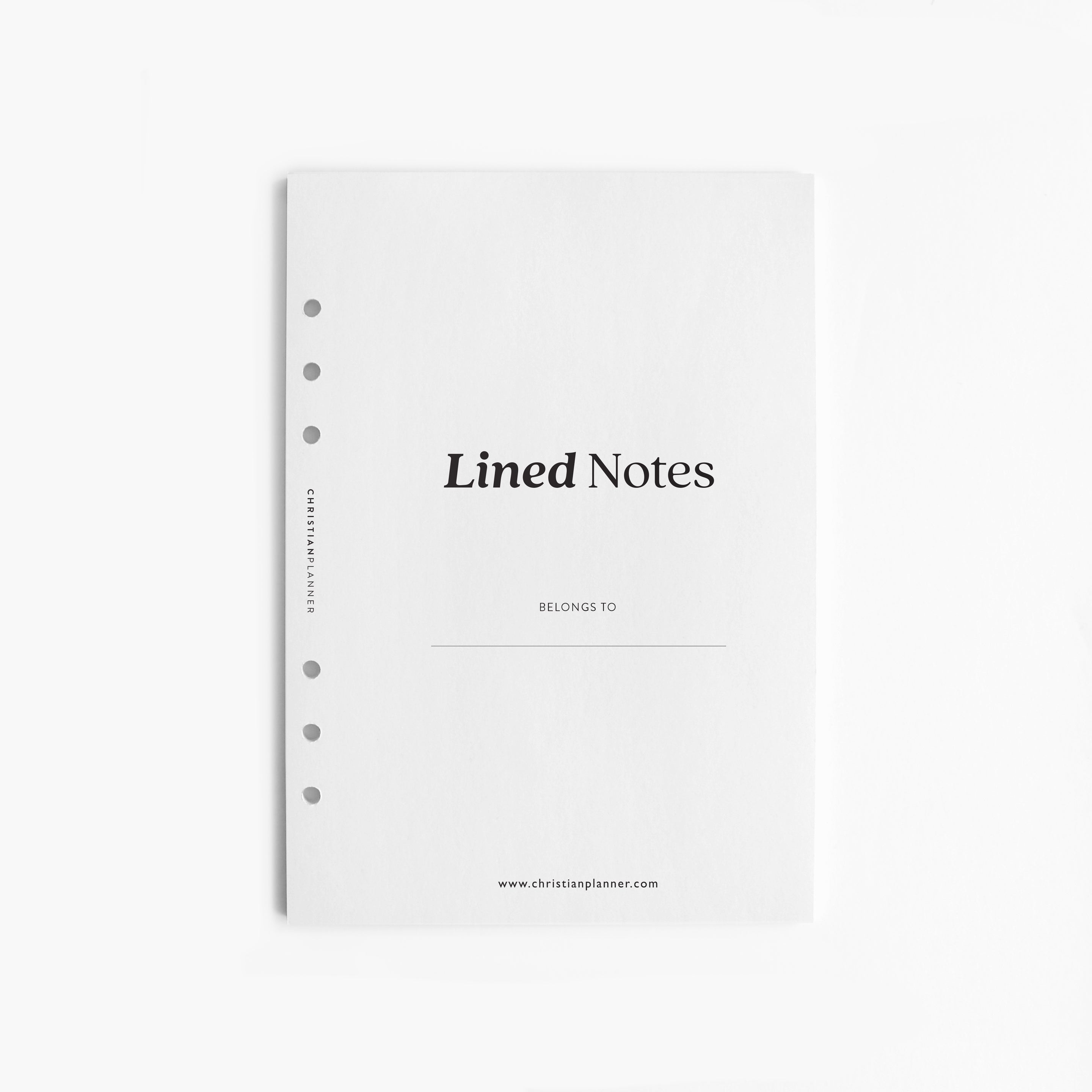 Lined Notes  -  A5 Ring Bound Insert