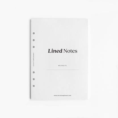 Lined Notes  -  A5 Ring Bound Insert