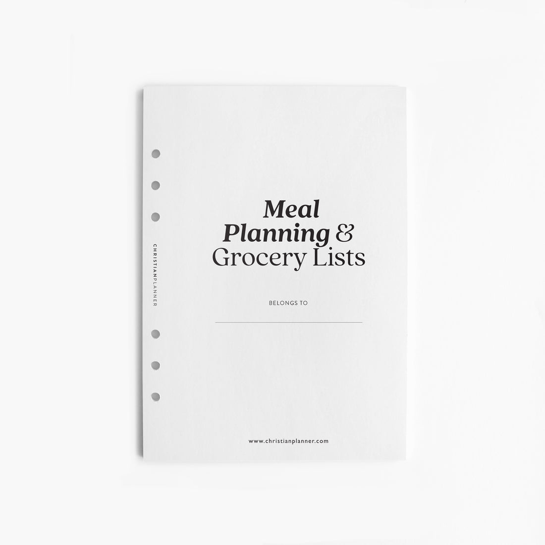Meal Planning & Grocery - A5 Ring Bound Insert