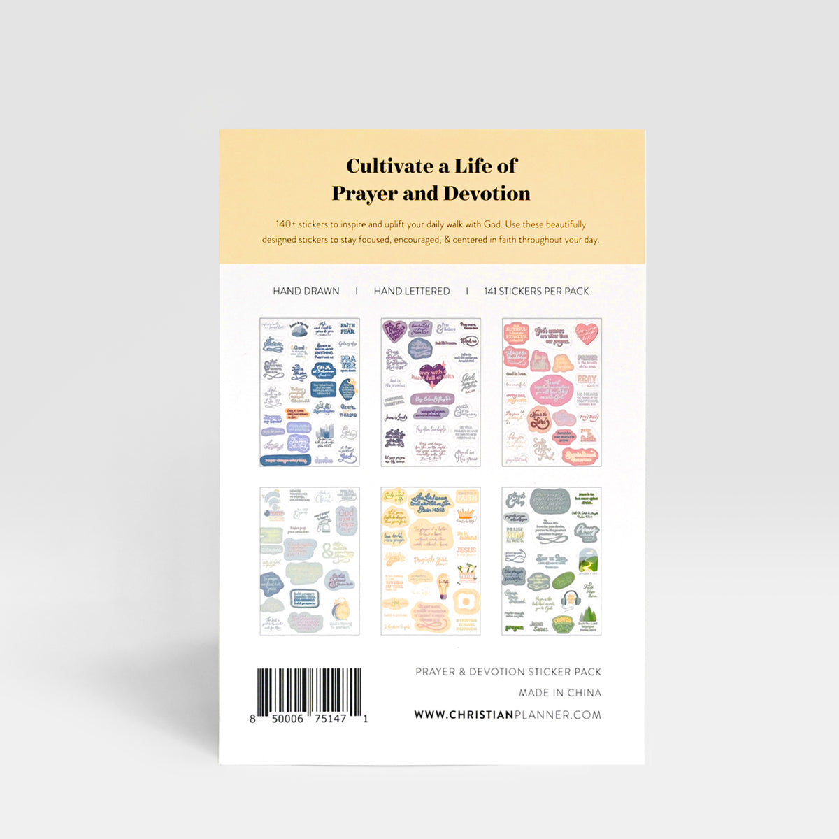 Devotion Sticker Prayer & Devotion Sticker Pack – Christian Planner