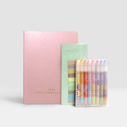 2026 Christian Planner (Dual Tip Marker Bundle)