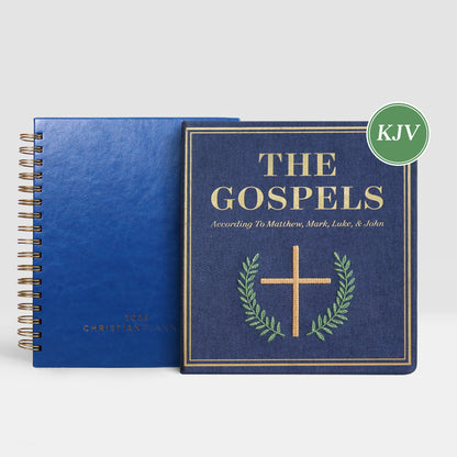Spiral / Cobalt Blue / King James Version (KJV)