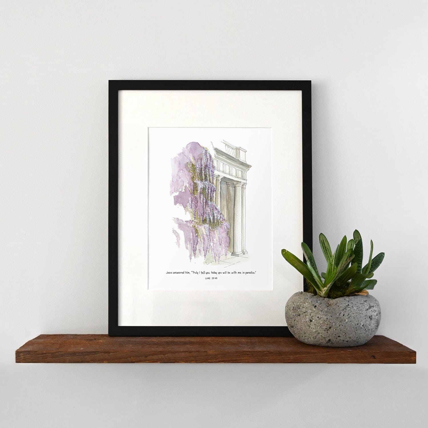 Wisteria Watercolor Art Print