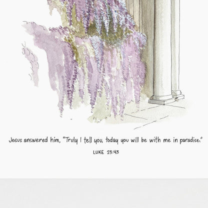 Wisteria Watercolor Art Print